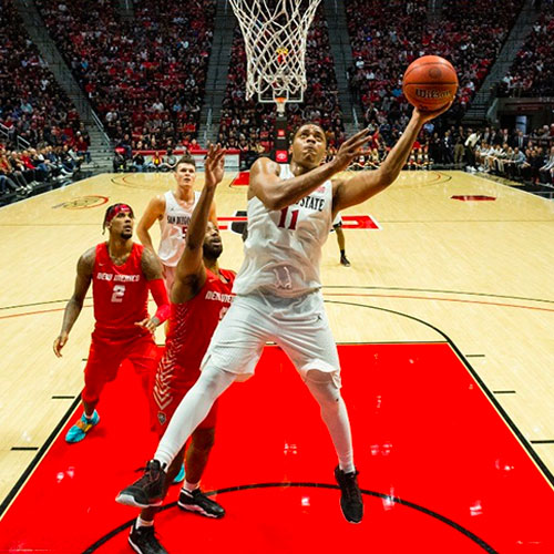 SDSU Men's Aztec Basketball Photo Credit: Derrick Tuskan