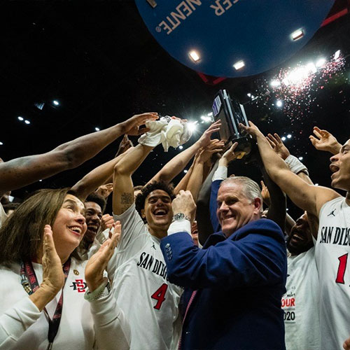 SDSU Men's Aztec Basketball Photo Credit: Derrick Tuskan