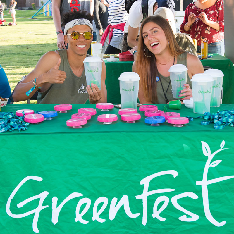 GreenFest committee members at tabling event