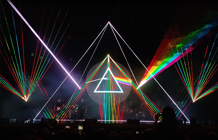 Laser light show at Brit Floyd Concert