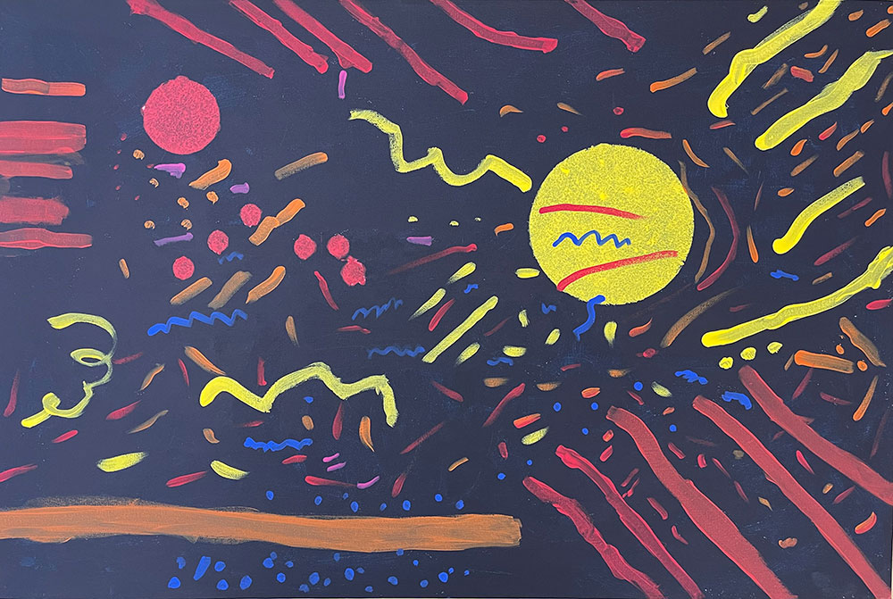 Painting created by the Pandas classroom