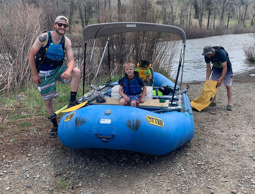 Kevin, his brother and two nephews on a rafting trip.?2024-04-24