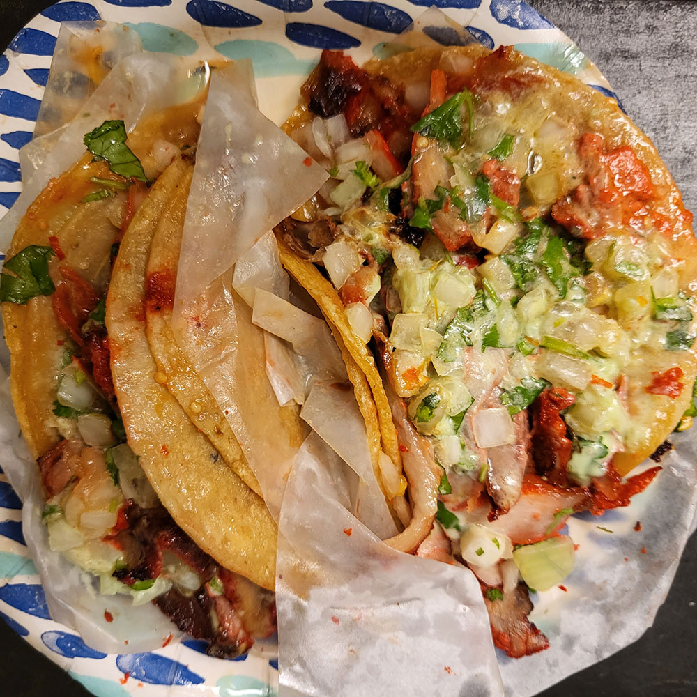 Tacos from Tacos El Gordo