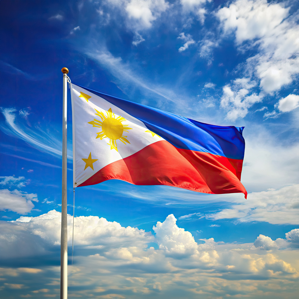 Flag of the Philippines.