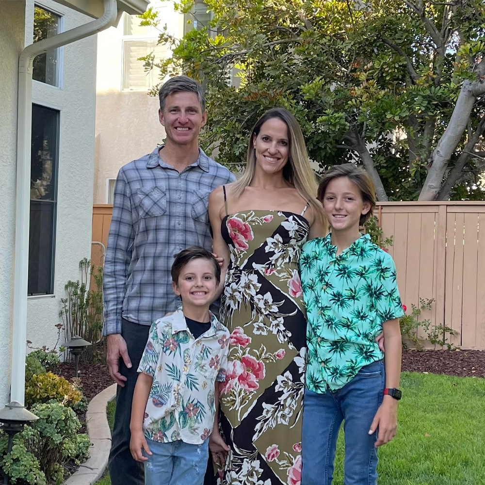 Mark Zakrzewski and his family.