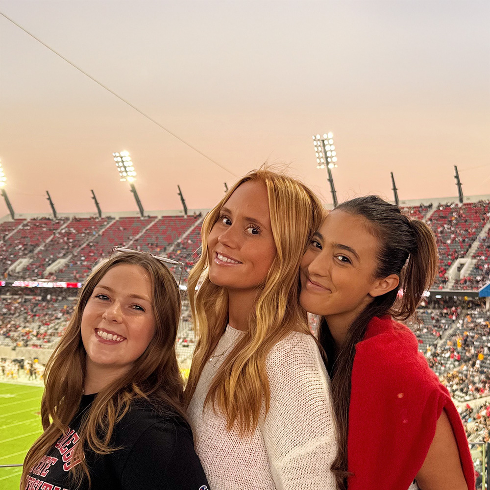 Ruby and friends at Snapdragon Stadium.