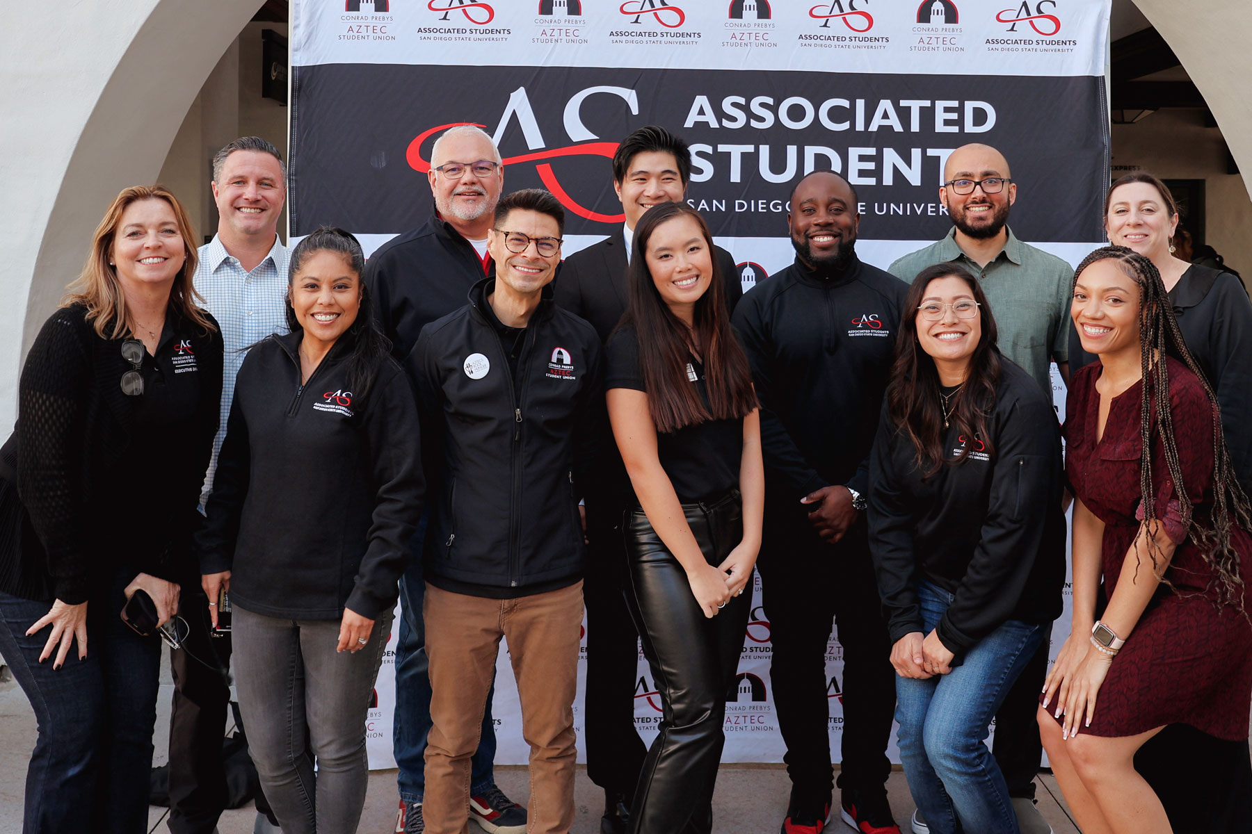 A group photo of A.S. full-time staff involved in ARH campaign
