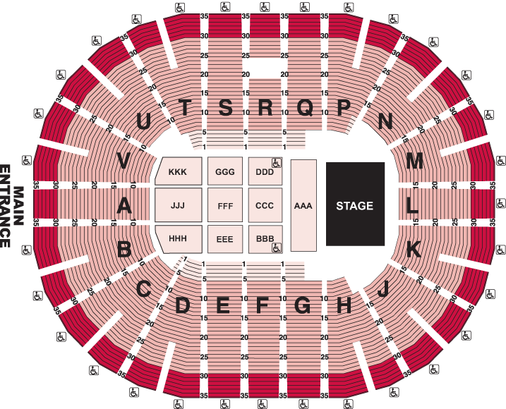 Concert Full House Seating Chart